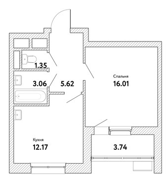 Москва, 1-но комнатная квартира, ул. Озерная д.вл. 35, 7603176 руб.