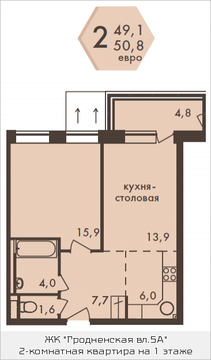 Москва, 2-х комнатная квартира, ул. Гродненская д.д.5  корп.1, 9023350 руб.