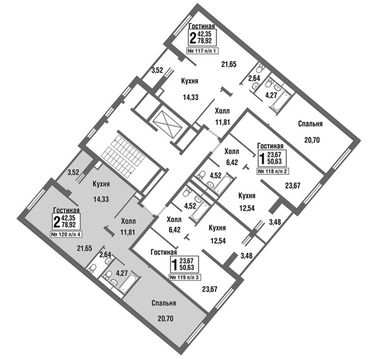 Москва, 2-х комнатная квартира, улица Татьянин Парк д., 9932082 руб.