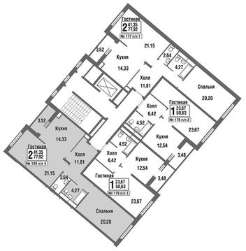 Москва, 2-х комнатная квартира, улица Татьянин Парк д., 9806232 руб.