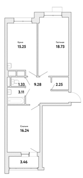 Москва, 2-х комнатная квартира, ул. Озерная д.вл. 35, 12062592 руб.