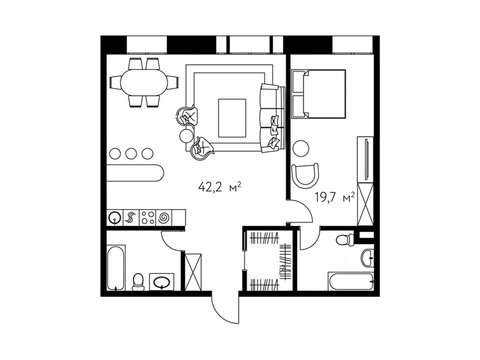 Москва, 2-х комнатная квартира, Даев пер. д.19, 35533500 руб.