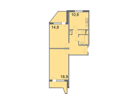 Москва, 2-х комнатная квартира, Грайвороновский 2-й проезд д.вл38с4, 8379350 руб.