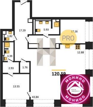 Москва, 2-х комнатная квартира, ул. Садовая-Сухаревская д.д. 14 стр. 1, 203411212 руб.
