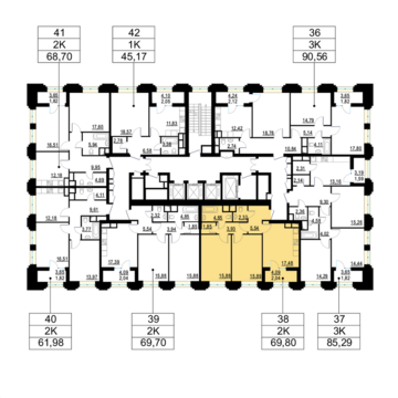 Москва, 2-х комнатная квартира, ул. Берзарина д.д. 28, корп. 4, 15280650 руб.