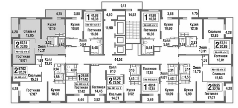 Москва, 2-х комнатная квартира, улица Татьянин Парк д., 8128389 руб.