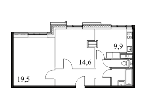 Москва, 2-х комнатная квартира, ул. Автозаводская д.23стр120, 9257014 руб.