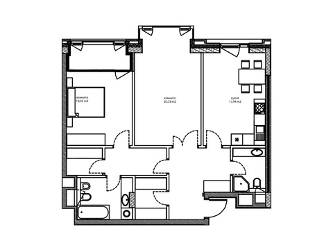 Москва, 2-х комнатная квартира, ул. Автозаводская д.Вл23, 25521265 руб.