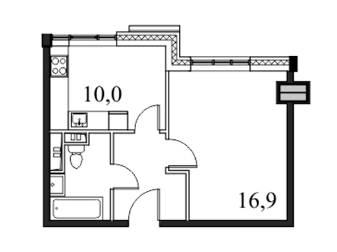 Москва, 1-но комнатная квартира, ул. Автозаводская д.23стр120, 5615010 руб.