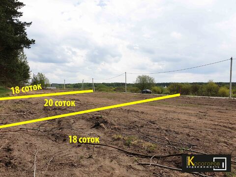 Купи участок 20 соток с соснами в деревне Литвиново, 1490000 руб.