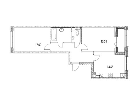 Москва, 2-х комнатная квартира, ул. Автозаводская д.Вл23, 13299225 руб.