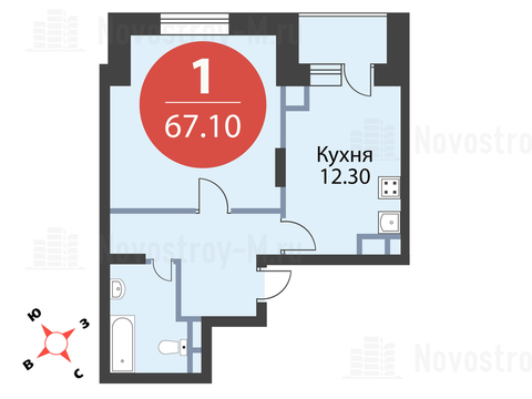 Павловская Слобода, 1-но комнатная квартира, ул. Красная д.д. 9, корп. 43, 5817570 руб.