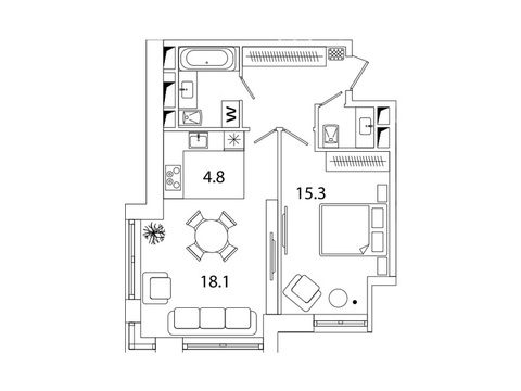 Москва, 2-х комнатная квартира, Рязанский пр-кт. д.2, 8806963 руб.