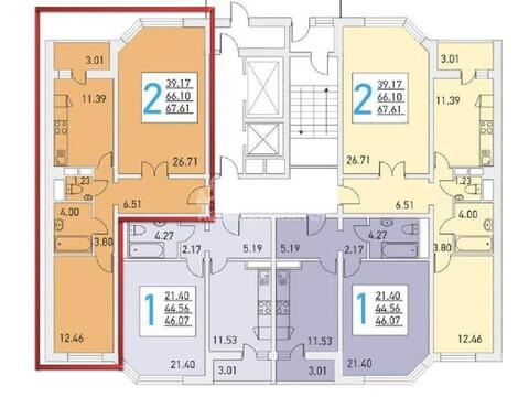 Долгопрудный, 2-х комнатная квартира, Ракетостроителей пр-кт д.7К1, 5900000 руб.