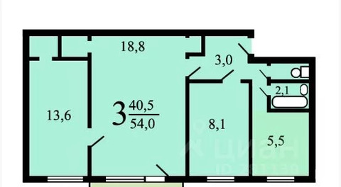 Москва, 3-х комнатная квартира, ул. Новосибирская д.9к1, 10800000 руб.