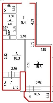 Ивантеевка, 1-но комнатная квартира, ул. Хлебозаводская д.43а, 3300000 руб.