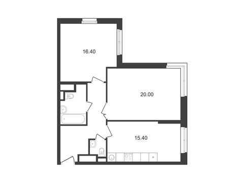 Химки, 2-х комнатная квартира, ул. 9 Мая д.11А, 6106704 руб.