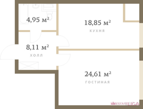 Москва, 1-но комнатная квартира, ул. Черногрязская 2-я д.д.6 к.4, 23000000 руб.