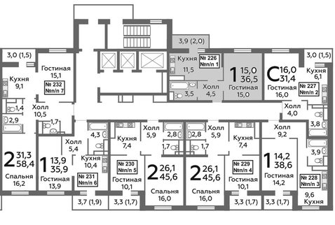 Балашиха, 1-но комнатная квартира, микрорайон Павлино д., 3024025 руб.