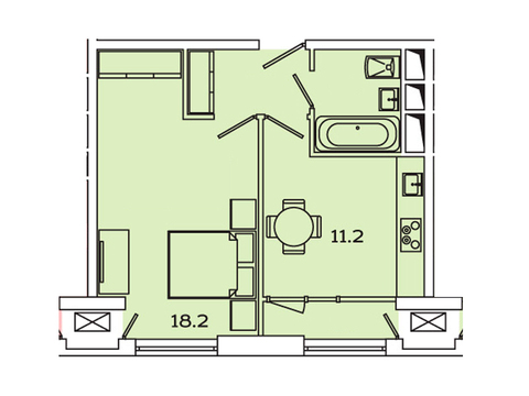 Москва, 1-но комнатная квартира, Рязанский пр-кт. д.2, 7206641 руб.