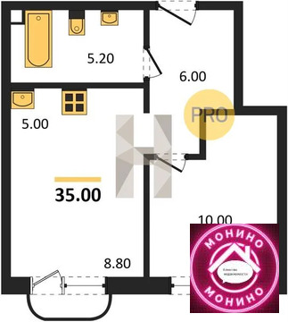 Москва, 1-но комнатная квартира, ул. Летная д., 19782000 руб.