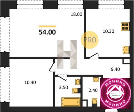 Москва, 2-х комнатная квартира, ул. Маршала Бирюзова д.д. 1, 27467237 руб.
