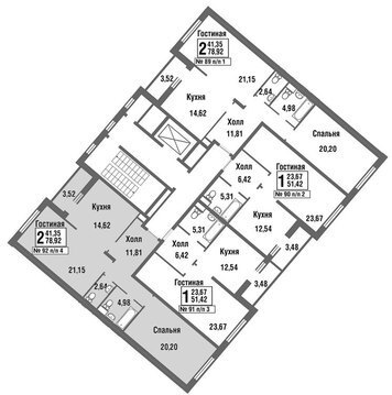 Москва, 2-х комнатная квартира, улица Татьянин Парк д., 9458562 руб.