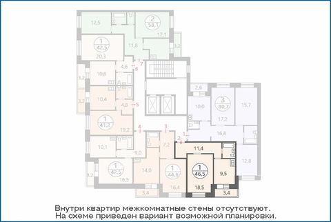 Поварово, 1-но комнатная квартира, 1-й мкр. д.к2, 2514179 руб.