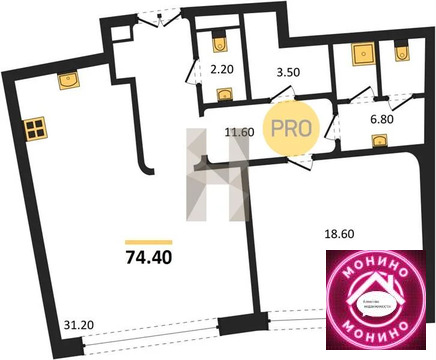 Москва, 1-но комнатная квартира, ул. Никольская д.д. 10/2, 252960000 руб.