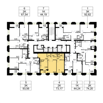 Москва, 2-х комнатная квартира, ул. Берзарина д.д. 28, корп. 2, 14749800 руб.