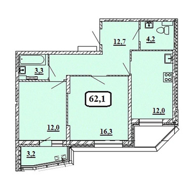 Красногорск, 2-х комнатная квартира, ул. Игоря Мерлушкина д.д. 10, 5793465 руб.