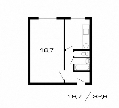 Москва, 1-но комнатная квартира, ул. Полярная д.22 к2, 4750000 руб.