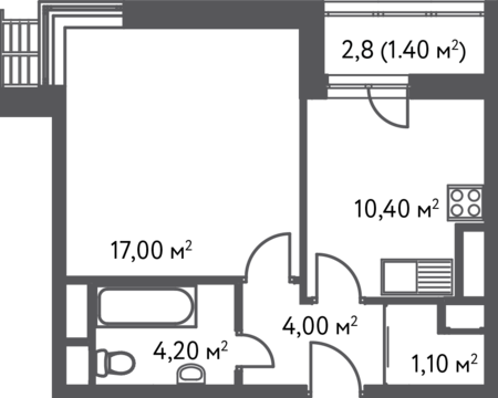 Москва, 1-но комнатная квартира, С.Ковалевской д.20, 6697980 руб.