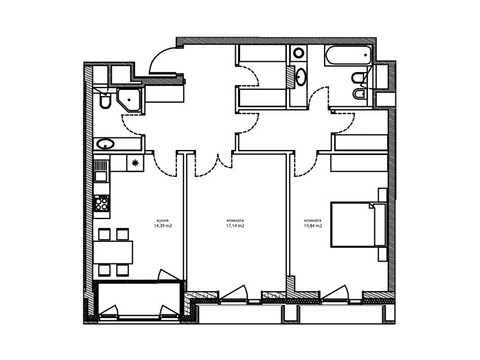 Москва, 2-х комнатная квартира, ул. Автозаводская д.Вл23, 27763054 руб.