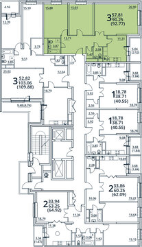 Москва, 3-х комнатная квартира, ул. Радиальная 6-я д.7, к 30, 7649200 руб.