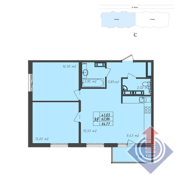 Щелково, 3-х комнатная квартира,  д., 4145280 руб.