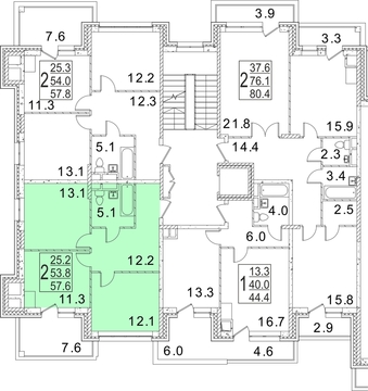 Павловская Слобода, 2-х комнатная квартира, ул. Красная  д.9 д., 5506560 руб.