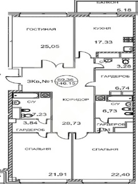 Москва, 3-х комнатная квартира, Наставнический пер. д.3, 55000000 руб.