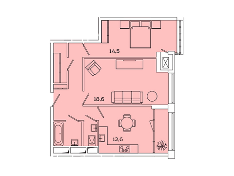 Москва, 2-х комнатная квартира, Рязанский пр-кт. д.2, 11036305 руб.