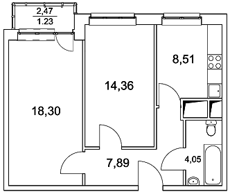 Пироговский, 2-х комнатная квартира, ул. Советская д.7, 4673000 руб.