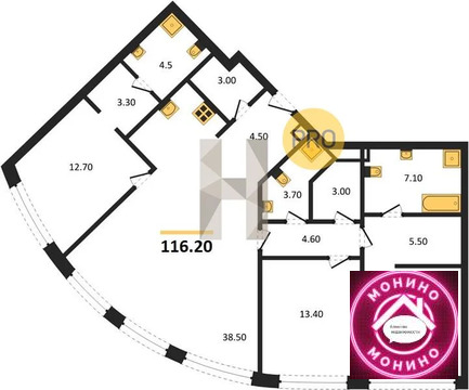 Москва, 3-х комнатная квартира, ул. Нижние Мневники д., 93726920 руб.