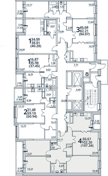 Москва, 4-х комнатная квартира, ул. Радиальная 6-я д.7, к 30, 8650100 руб.