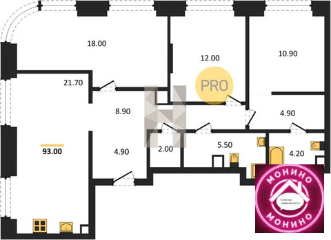 Москва, 3-х комнатная квартира, ул. Автозаводская д.д. 23/64, 58169019 руб.