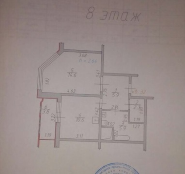 Подольск, 1-но комнатная квартира, б-р 65-летия Победы д.8, 3200000 руб.