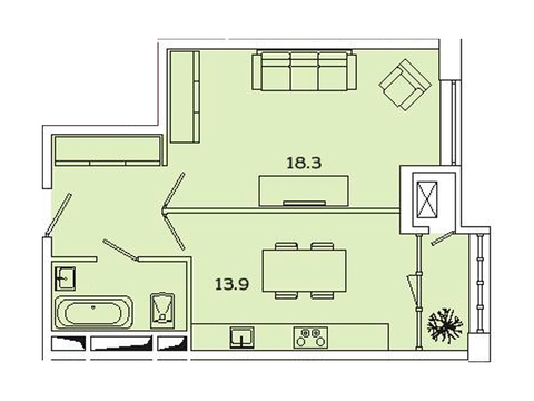 Москва, 1-но комнатная квартира, Рязанский пр-кт. д.2, 7530219 руб.