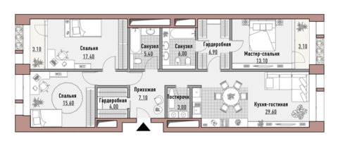 Москва, 3-х комнатная квартира, ул. Новослободская д.24, 60910000 руб.