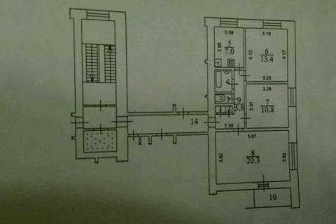 Клин, 3-х комнатная квартира, ул. Мира д.48, 3450000 руб.