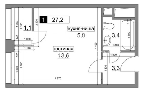 Москва, 1-но комнатная квартира, ул. Родниковая д.30к2, 6750000 руб.