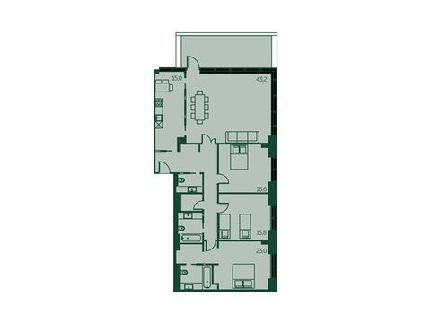 Москва, 4-х комнатная квартира, Багратионовский проезд д.1А, 49164780 руб.