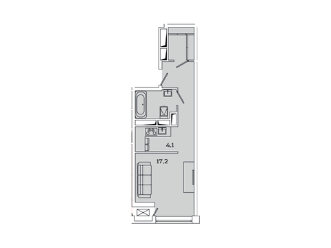 Москва, 1-но комнатная квартира, Рязанский пр-кт. д.2, 5571200 руб.